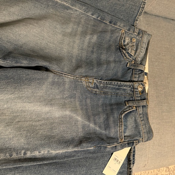 7 For All Mankind BEAUTY DENIM MEGA FLARE IN MARIBEL High-rise Blue Jeans 26 - Picture 8 of 10